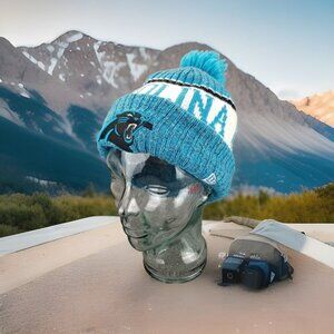✅Carolina Panthers NFL Football Winter Hat Beanie Lined New Era One Size OSFM